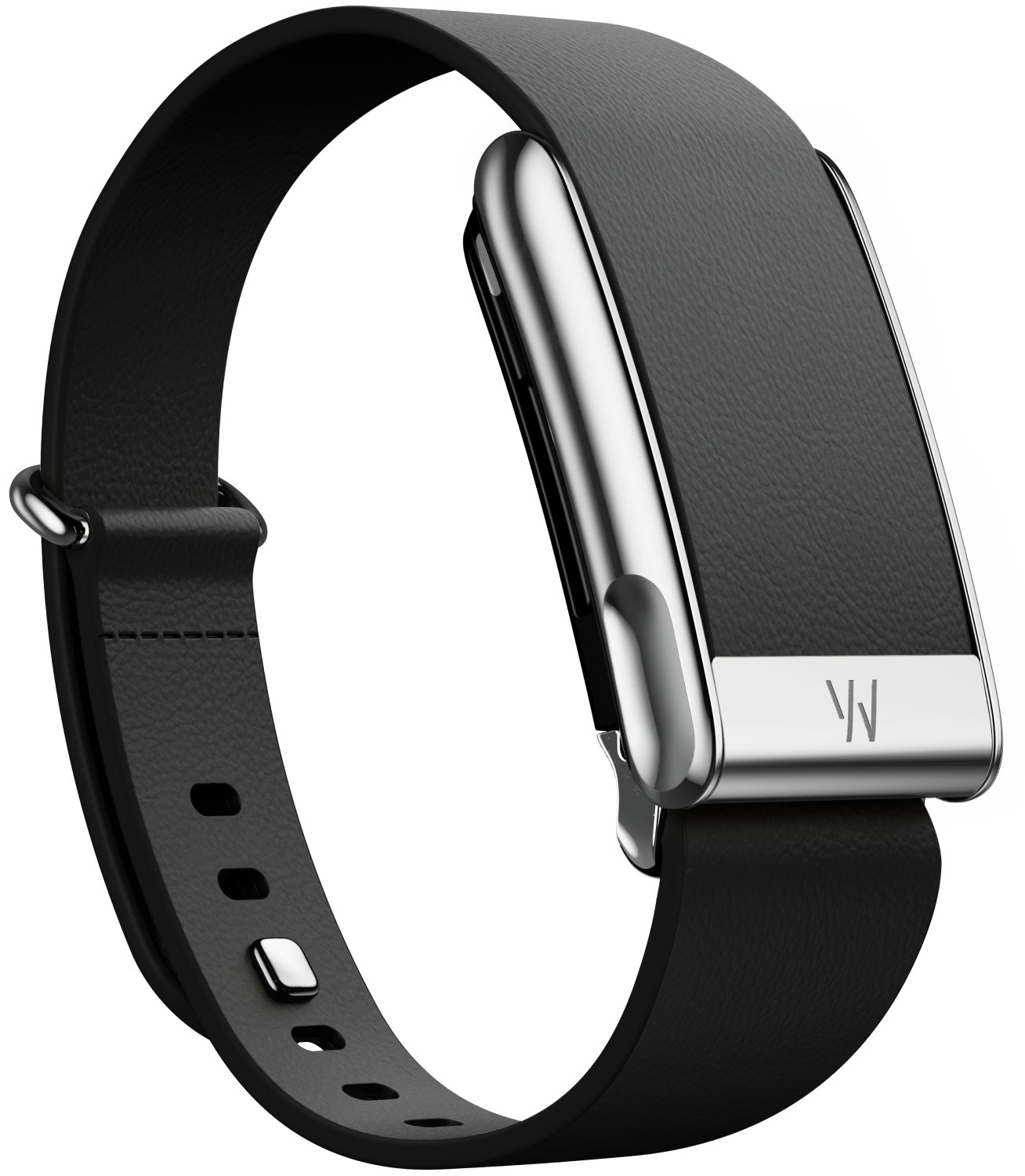 5.0 LeatherLuxe Tapered Band | Black with Titanium